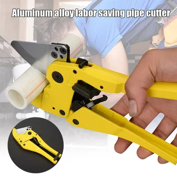 

PVC Pipe Cutters One-hand Fast Pipe Cutters Tool Manganese Steel Multifunction Labor-saving Cutter ENA88