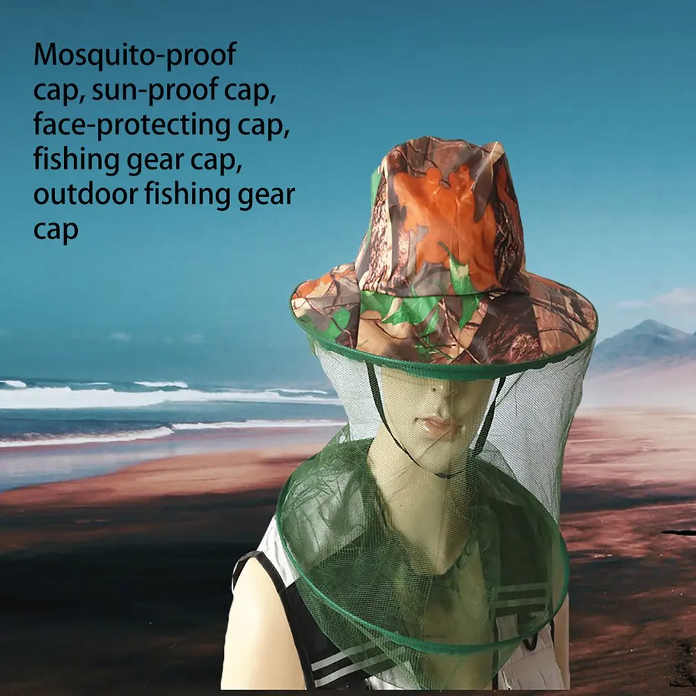Mosquito Cap Sunscreen Cloak Cap Face Hat Fishing Gear Fishing Cap Outdoor Hanging Fishing Cap