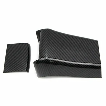

2pcs Center Armrest Box Anti-kick Cover Carbon Fiber Style For Honda Civic 16-19