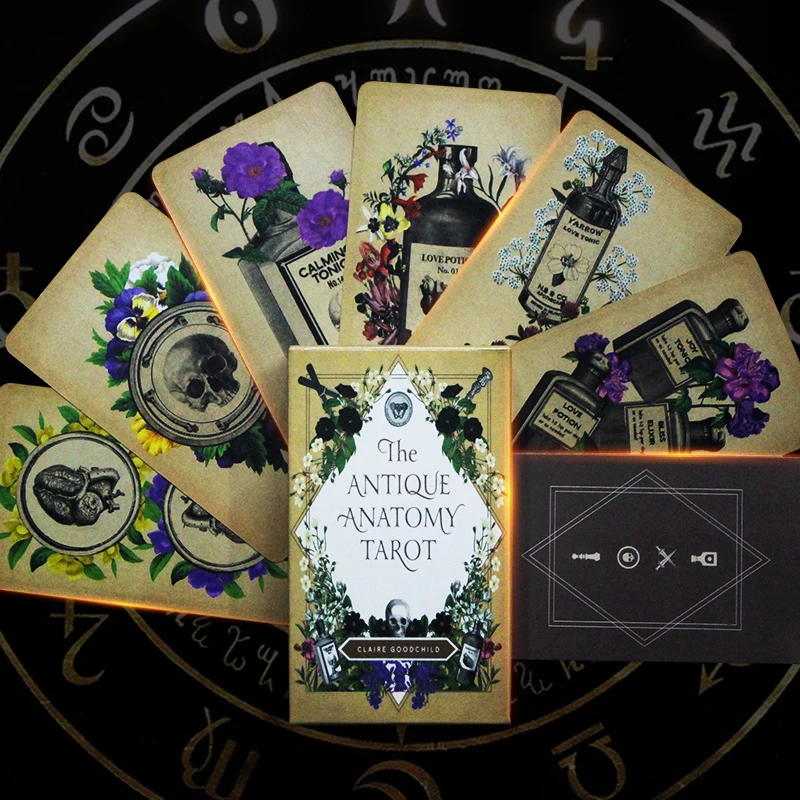 2021 New Arrives High Quality Entertainment Tarot With Electronic Manual Playing Card for Beginner Table Game Card Deck Gift mystical manga tarot card deck for beginners，the unique group card with the guide the complete 78 cards