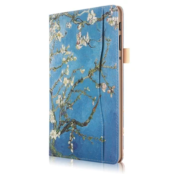 

Soft Dustproof Tablet Case PU Shell Smart Cover Hand Strap Portable Protective Multiple Viewing Large Pocket For Samsung Tab S4