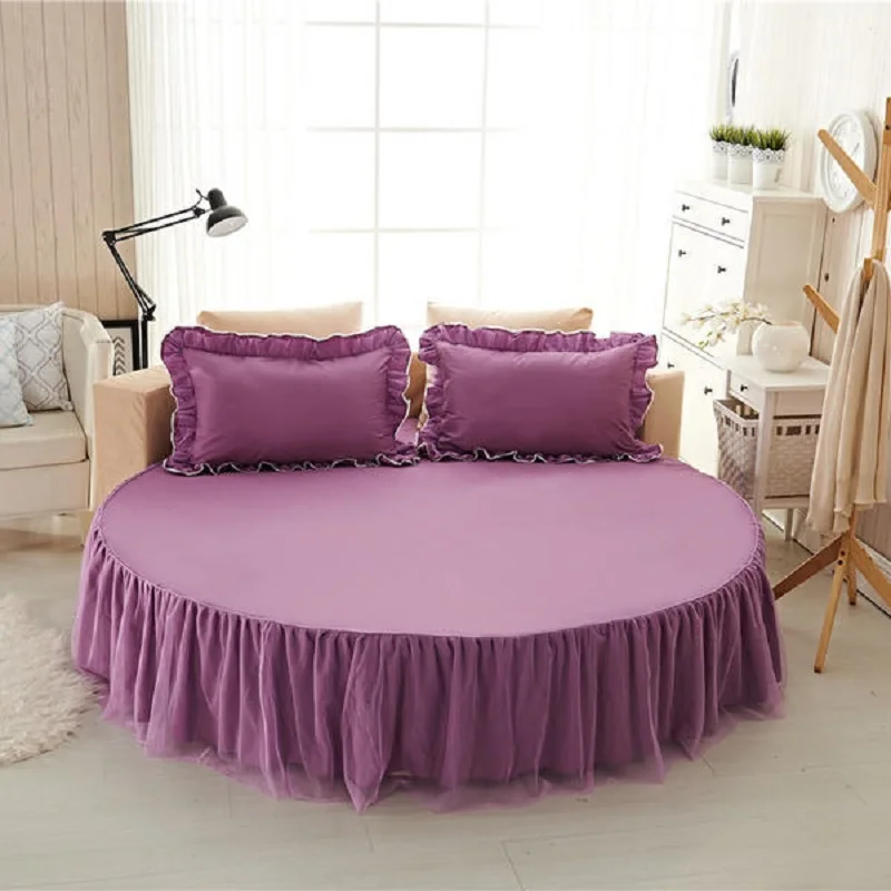 Bed Linen and Pillowcase Bedding Set Home Flat Sheet Round Mattress Cover Bedspread 2 2m 2