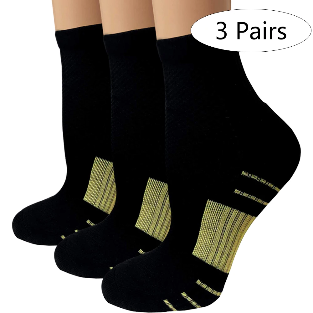 Compression Running Socks Crew Athletic Socks For Men Women Fit for Athletic,Travel Medical