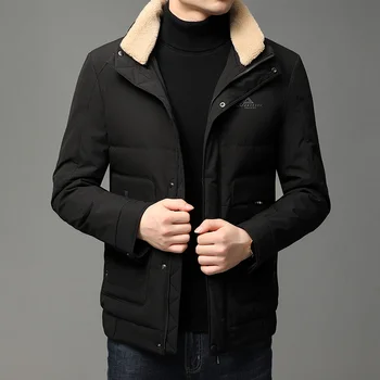 

Top Grade 2020 New Brand Casual Fashion Men 90% Duck Down Parka Winter Coat With Fur Puffer Jacket Windbreaker Bubble Coats