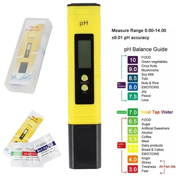

TIOODRE Digital PH Value Water Meter Pool Meter Tester Meter Aquarium Tester Portable High accuracy New 2020