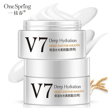 

2Pcs OneSPring V7 Seven Vitamin C Day Night Creams Moisturizing Face Cream Anti Aging Wrinkle Whitening Smooth Skin Care