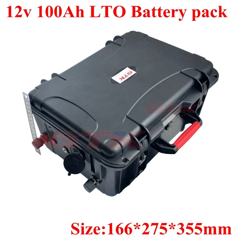 Литиевая батарея 12v 100Ah 50Ah с ABS чехол LTO Быстрая зарядка Портативный энергии мотор двигатель резервного питания+ 10A зарядное устройство