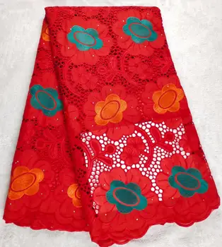 

5yards swiss lace fabroc yellow african lace fabric 2020 high quality cotton lace dubai style swiss voile lace in switzerland