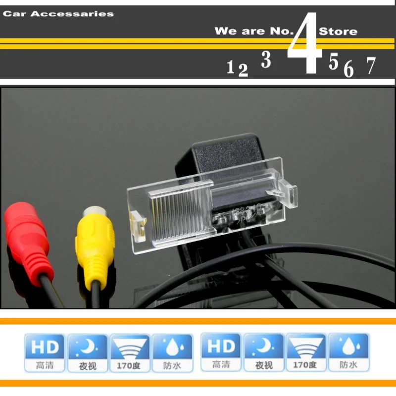 LiisleeCar Camera For Peugeot 3008 High Quality Rear View Back Up Camera PAL : NTSC Use | CCD + RCA4