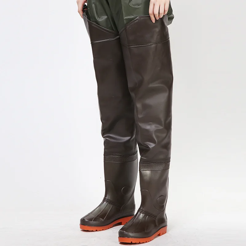 Waterproof Anti-Wear Fishing Pants Men Women Non-slip Rain Boots Outdoor Farmer Fisher Hunting Wading Trousers EU 38-46 fishing waders