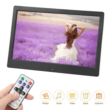

porta retrato digital 10 inch 1024*600 HD Digital Photo Frame Screen Multiple Languages Screens Ratio 16:9 marco digital NEW
