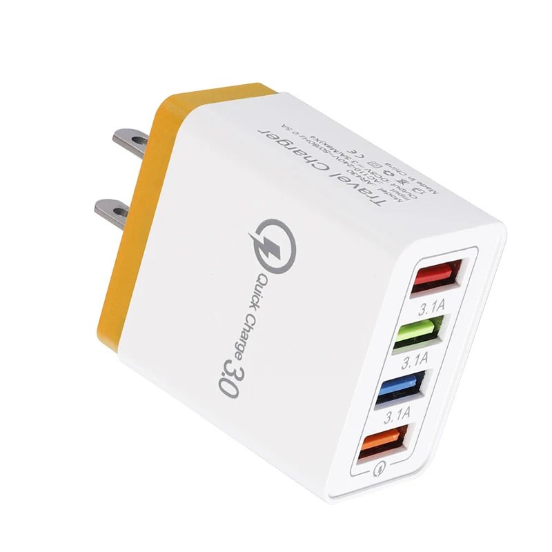 2019 Горячие QC 3 0 Быстрая зарядка настенное зарядное устройство 4 порта usb хаб