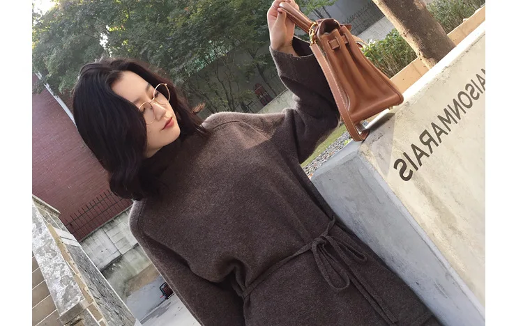 

2019 Autumn New Style Early Autumn Graceful Short-height Early Autumn WOMEN'S Suit Elegant Loose Pants Knitted Two-Piece Set