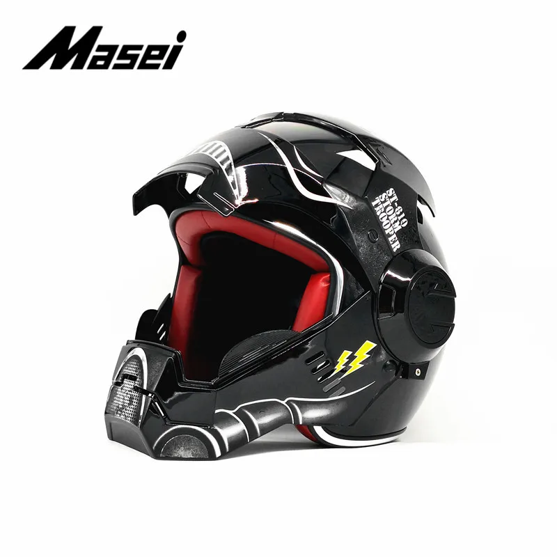 Masei шлем Железного человека moto rcycle шлем половина шлем с открытым лицом шлем-каска moto cross дополнительная наклейка для автомобиля casco moto star war