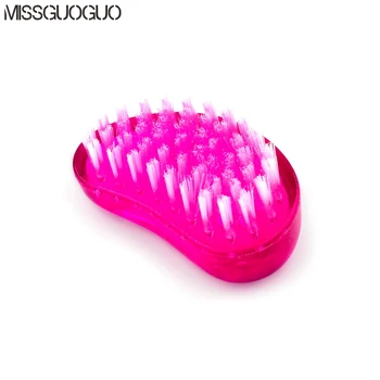 

1pc Shell Shape Nail Cleaning Clean Brush Tool Pink Blue File Manicure Pedicure Soft Remove Dust Small Angle Clear Tools
