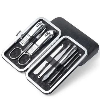 

8Pcs/Set Multifunction Nail Clippers Set Stainless Steel Pedicure Scissor Tweezer Manicure Set Kit Nail Art Tools