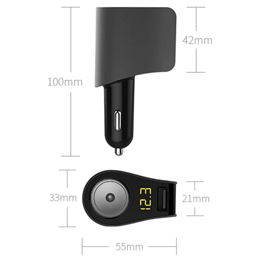 3 USB Автомобильное зарядное устройство зарядный адаптер портативное USB зарядное устройство планшет питания DC 5V универсальный