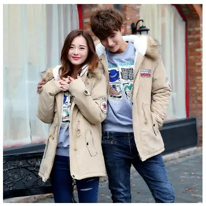 Light khaki Новинка осень и зима мужские парки тонкое длинное теплое пальто с капюшоном мужская повседневная толстая верхняя одежда размера плюс 4XL длинное пальто с капюшоном - Цвет: Light khaki