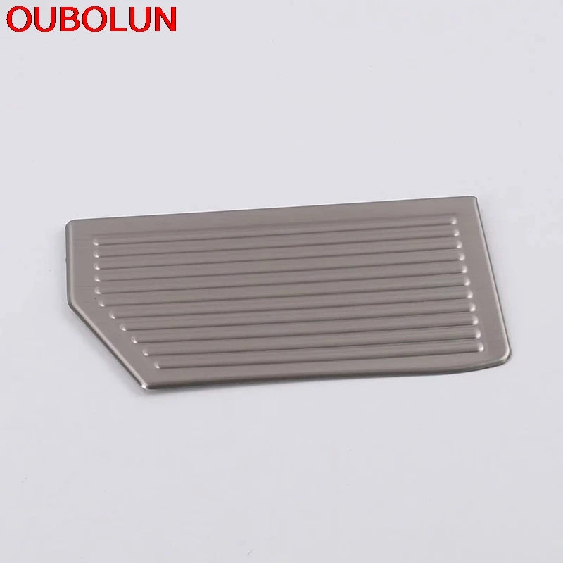 

OUBOLUN For Hyundai Tucson 2019 LHD Left Foot Rest Pedal Frame Moulding Styling Cover Trim Interior Accessories Stainless Steel