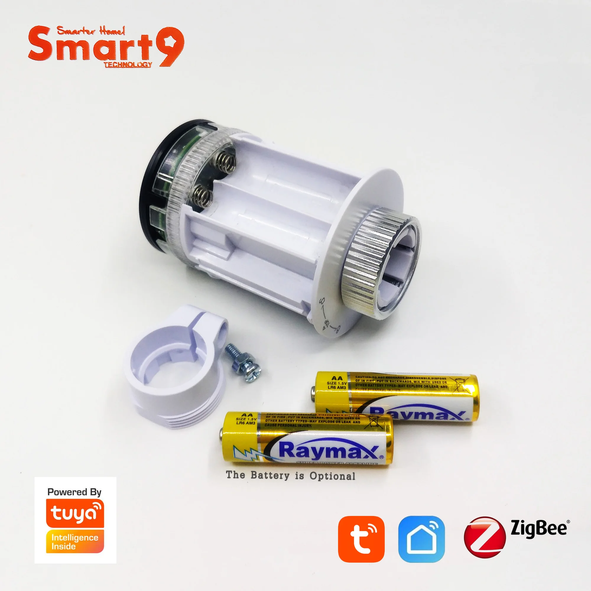Smart9 ZigBee радиатор термостат работает с TuYa ZigBee концентратор, TRV с питанием от батареи, пульт дистанционного управления с помощью Smart Life App