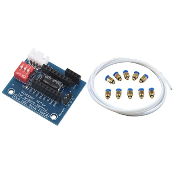 

1 Pcs Blue Metal + PCB A4988 / DRV8825 Stepper Motor Drive Control Board & 10x PC4-M6 Male Straight Pneumatic PEFE Tube