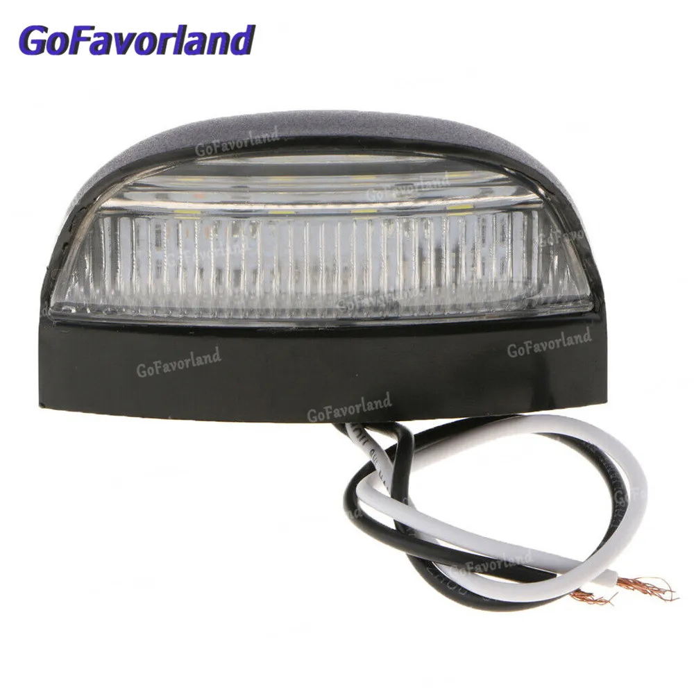 

4 LED Truck LED Rear Tail Lamp Plate Boat Trailer Truck Lorry Rear Number License Plate Light Bulbs 12V 24V Waterproof