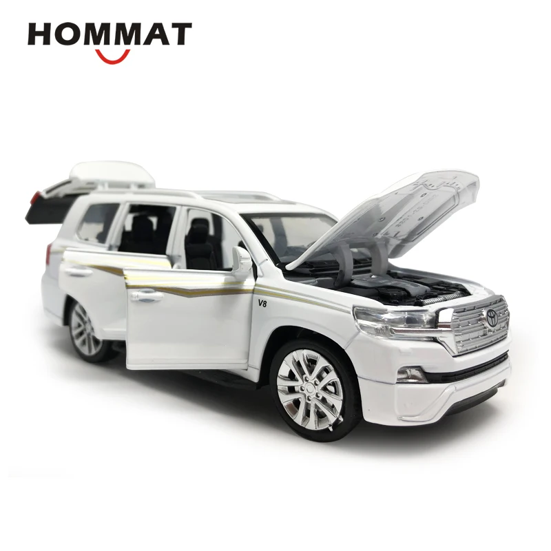Hommate 1:32 Масштаб Toyota Land Cruiser SUV Металлический Игрушечный Автомобиль из сплава литой под давлением модели игрушечных автомобилей для детей мальчиков