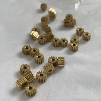 

10X Mini 0.4M 14T 1.98mm 2mm Small module copper gear RC model diy Spur gear