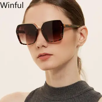 

Luxury Shades Oversized Square Sunglasses Women 2020 Brand Fashion Sun glasses For Womens gafas de sol girls glasses Wholesale