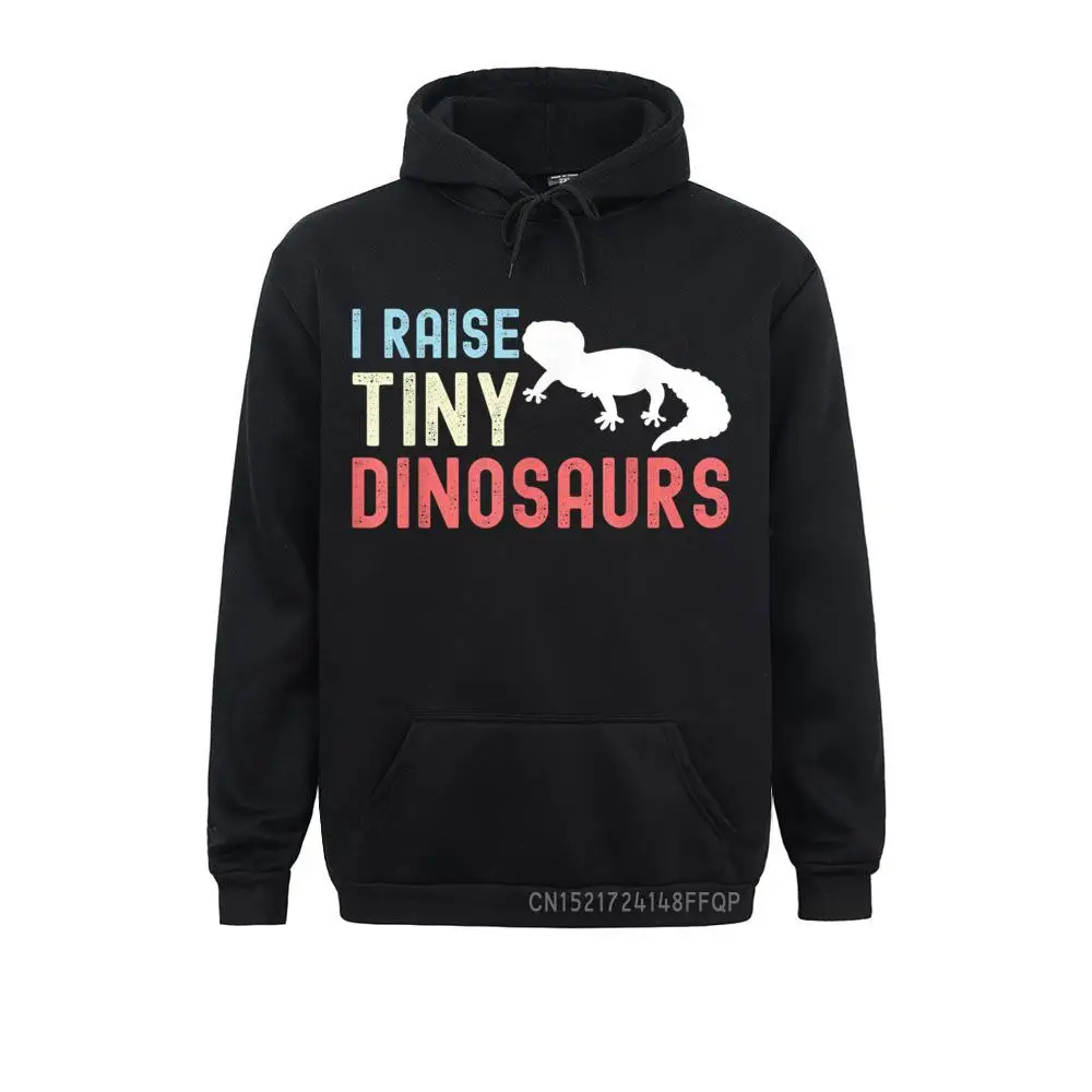 

I Raise Tiny Dinosaurs Leopard Gecko Mom Dad Reptile Pullover Vintage Sweatshirts Designer Men Hoodies Family Long Sleeve