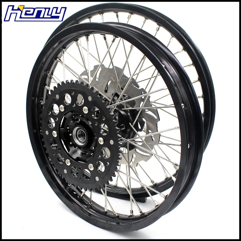 1,6*21/2,15*18 обод мотоцикла эндуро спицевые колеса Набор для HONDA CRF 450R 2002-2012 CRF 250R 2004-2013