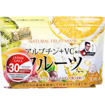 

Fabric face masks with fruit extracts Japan gals Natural Fruit Mask