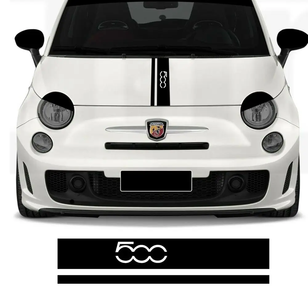 Для Fiat Punto 500 Panda Abarth Point Tipo Bonnet Stripe графическая наклейка значок ливери