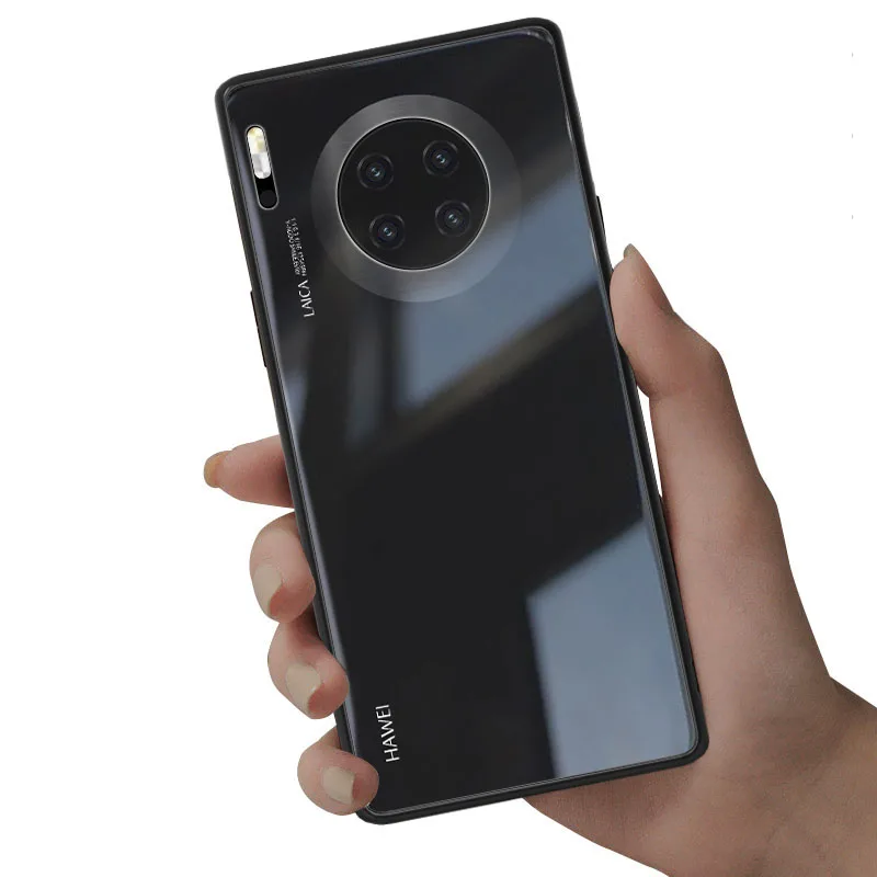 Black Mofi для huawei mate 30 Pro Чехол прозрачный зеркальный Телефон mate 30pro Чехлы для huawei mate 30 чехол бизнес стекло Fundas - Цвет: Black