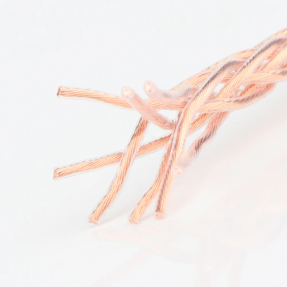 YTER 8 Core 6N single crystal copper headphone upgrade Audio DIY upgrade wire earphone cabl audio video Earphone wire
