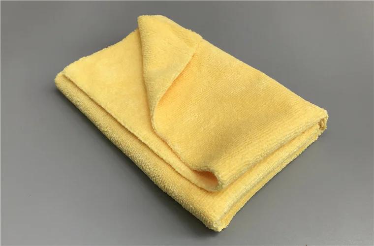 1PC Yellow Basic Lucullan качественное базовое полотенце 40X40 см без косточек 300GSM микрофибра ткань для покрытия, воска, детализации и протирки - Цвет: 1PC Yellow Basic