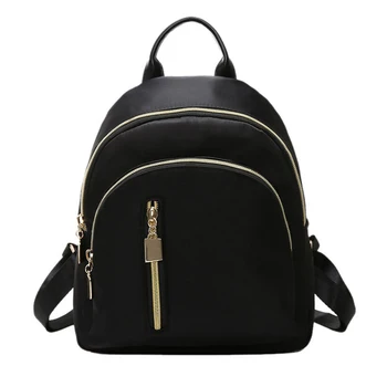 

Mini Women Backpack PU Leather Shoulder Bag For Teenage Girls Kids Multi-Function Travel Zipper Closure Oxford Daypack Schoolbag