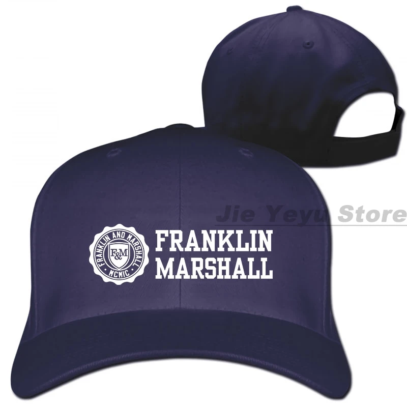 Franklin& Marshall MF356 хлопковая черная бейсболка с круглым вырезом для мужчин и женщин, кепки для водителя грузовика, модная Регулируемая Кепка - Цвет: 1-Navy