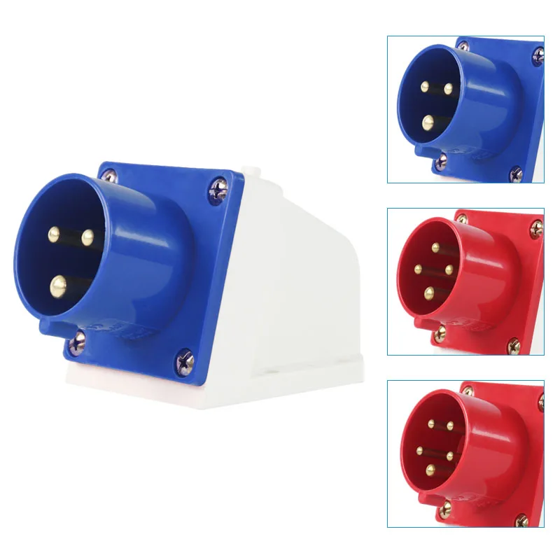 工業用露出三相4線ソケット5穴32A航空プラグ防水IP44 ZQ-