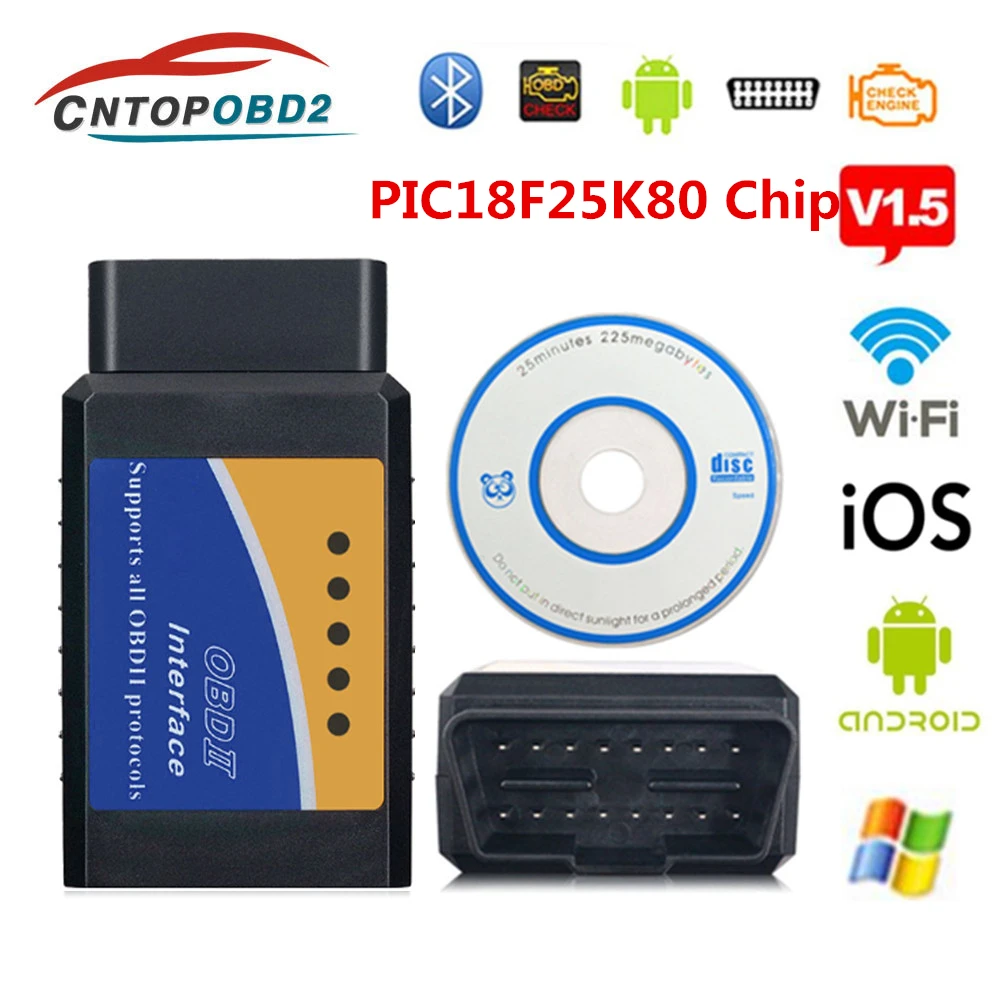 New ELM327 Bluetooth OBD 2 CAN V1.4 Scan Tool for AlfaOBD app android