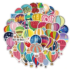 25/50PCS  Cartoon Hot Air Balloon Stickers For Suitcase Skateboard Laptop Luggage Fridge Phone Car Styling DIY Decal Pegatinas