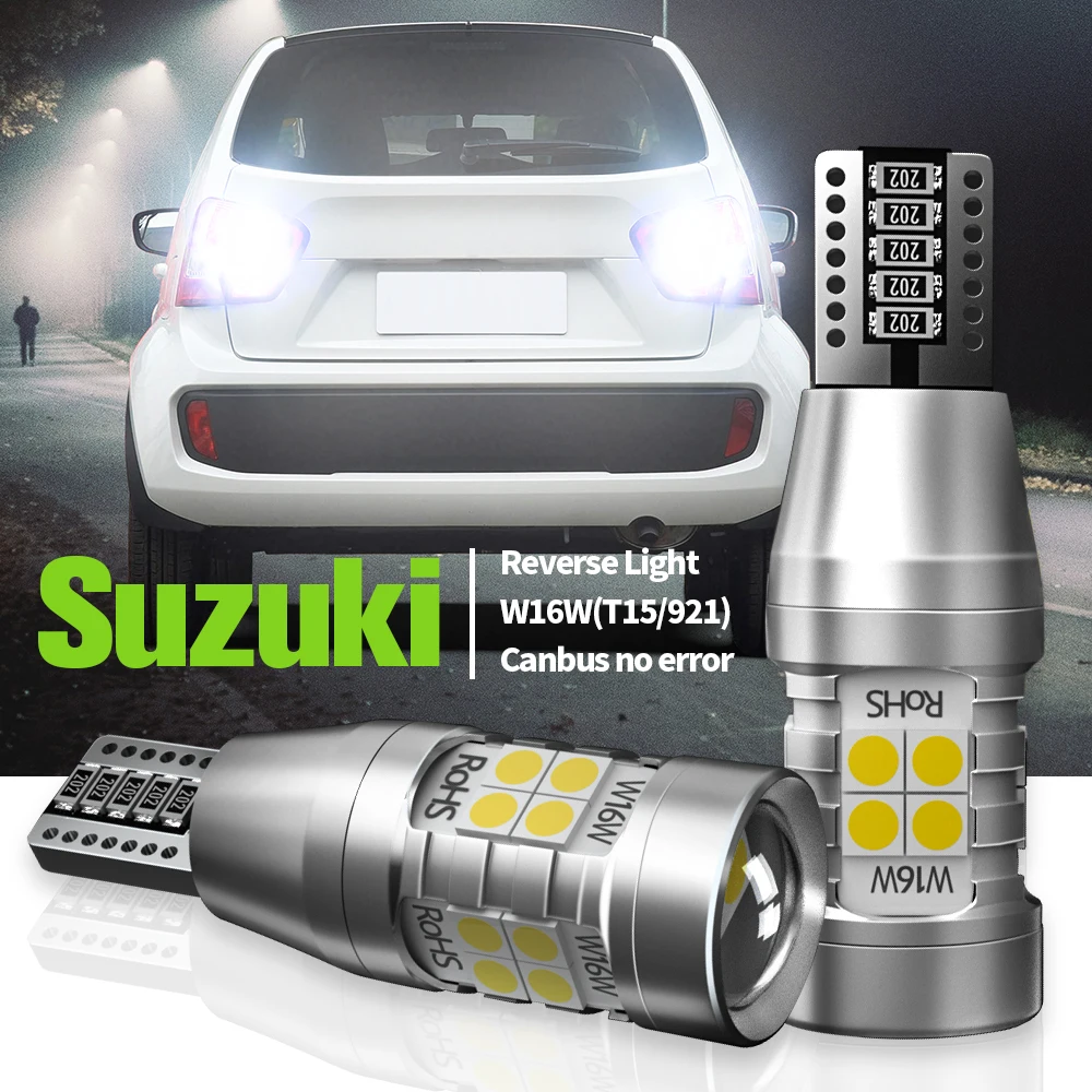 2 шт. светодиодная лампа задсветильник хода W16W T15 Canbus для Suzuki Кожанный чехол