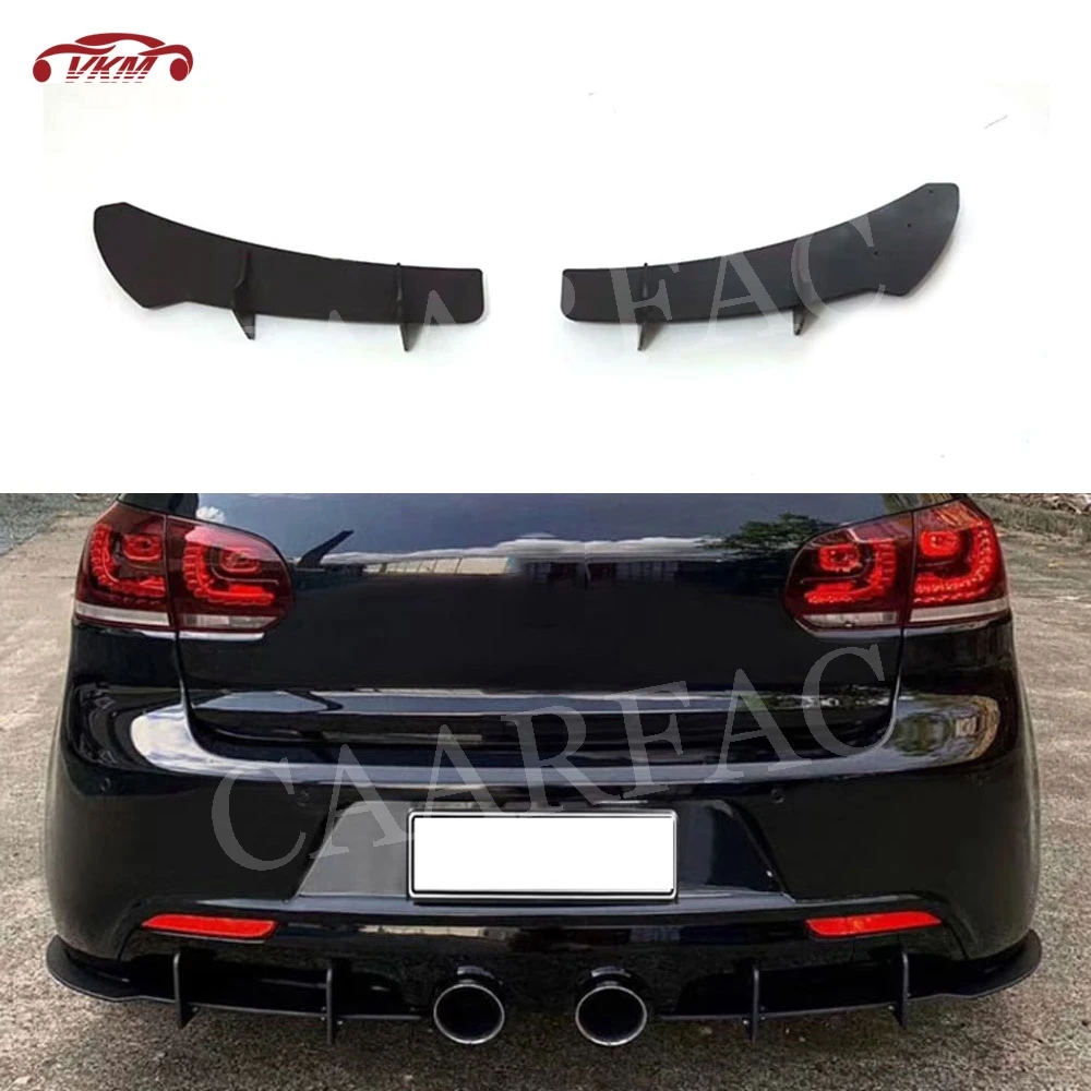 Задний диффузор для Golf MK6 разделители губ Накладка Volkswagen VW 6 VI GTI R20 плавники в