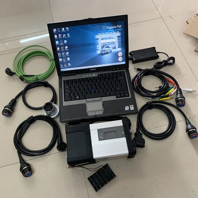 MB Star C5 SD Connect C5 with Software V12.2019 in 320GB HDD used Laptop D630 Auto Star Diagnosis T