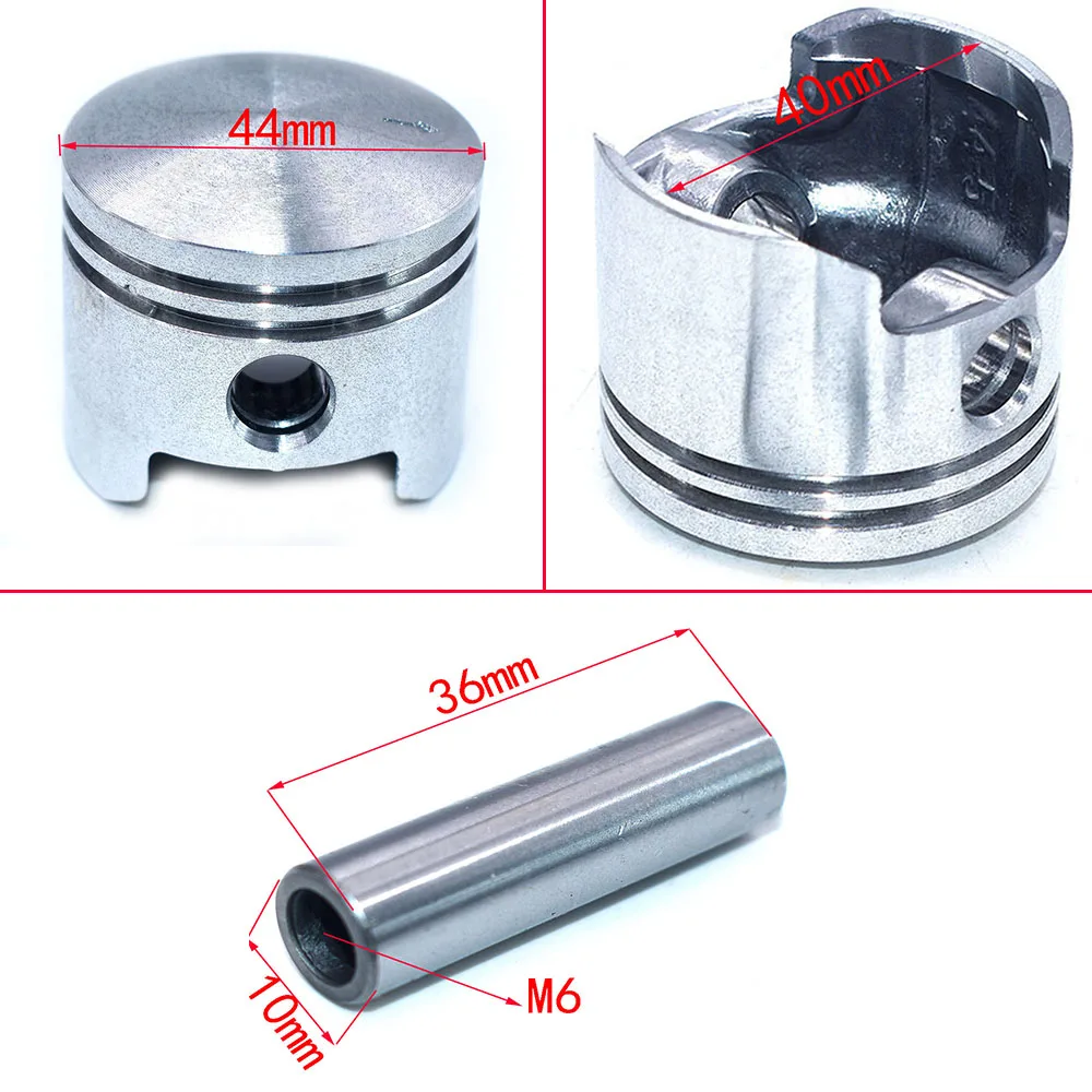 40mm/44mm 40-6 44-6 40-5 44-5 Piston For 43cc BC430 CG430 1E40F-5 49CC 2 Stroke Air Cooling 49CC Engine Mini ATV moto Motorcycle - Image 6