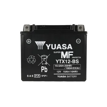 

YUASA HE01138 motorcycle battery YUASA YTX12-BS with acid 12V 10,5Ah 180A