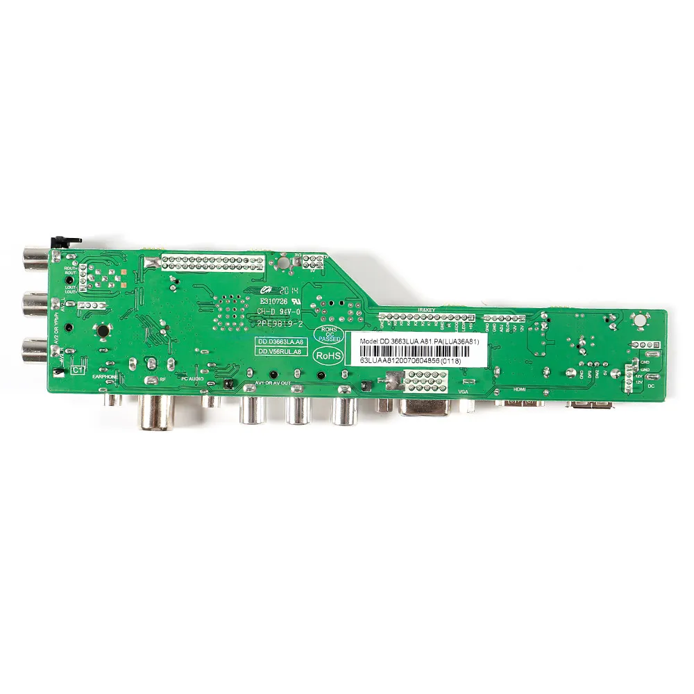 Универсальный скалер Aokin ТВ контроллер 3663 плата драйвера цифровой сигнал DVB C T