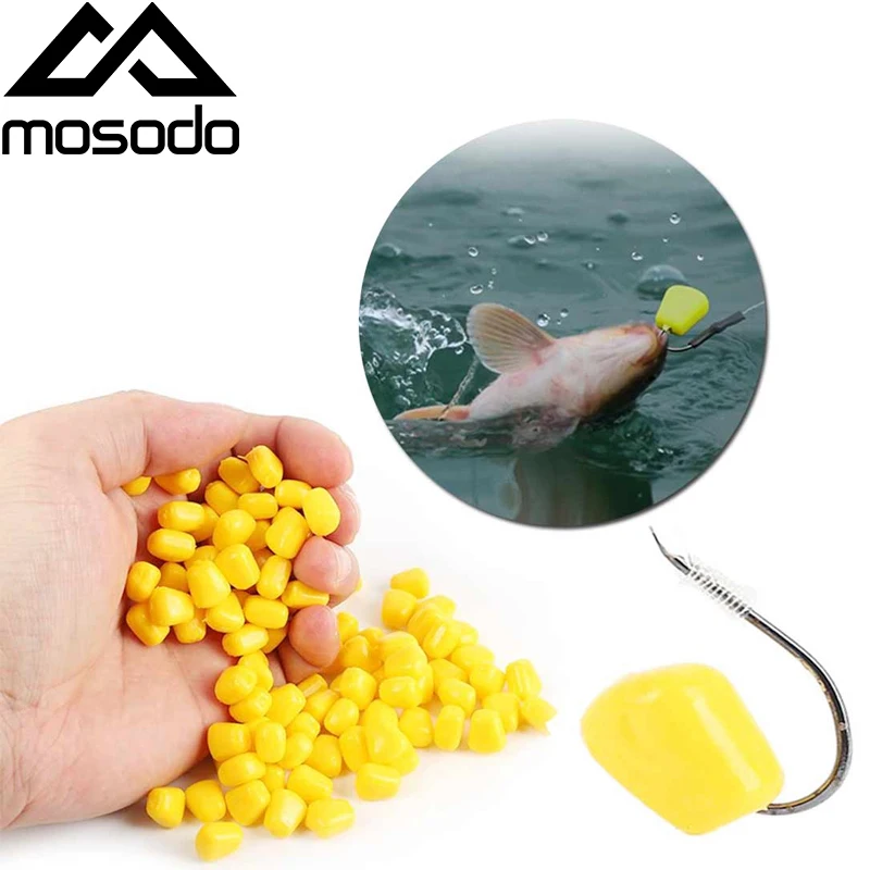 Mosodo 20Pcs Pop Up Di Mais Odore Molle Bait Floating Mais Carpa Esche Da Pesca Mais Aromatizzati Schiuma Crema Di Mais Esche Esche Artificiali