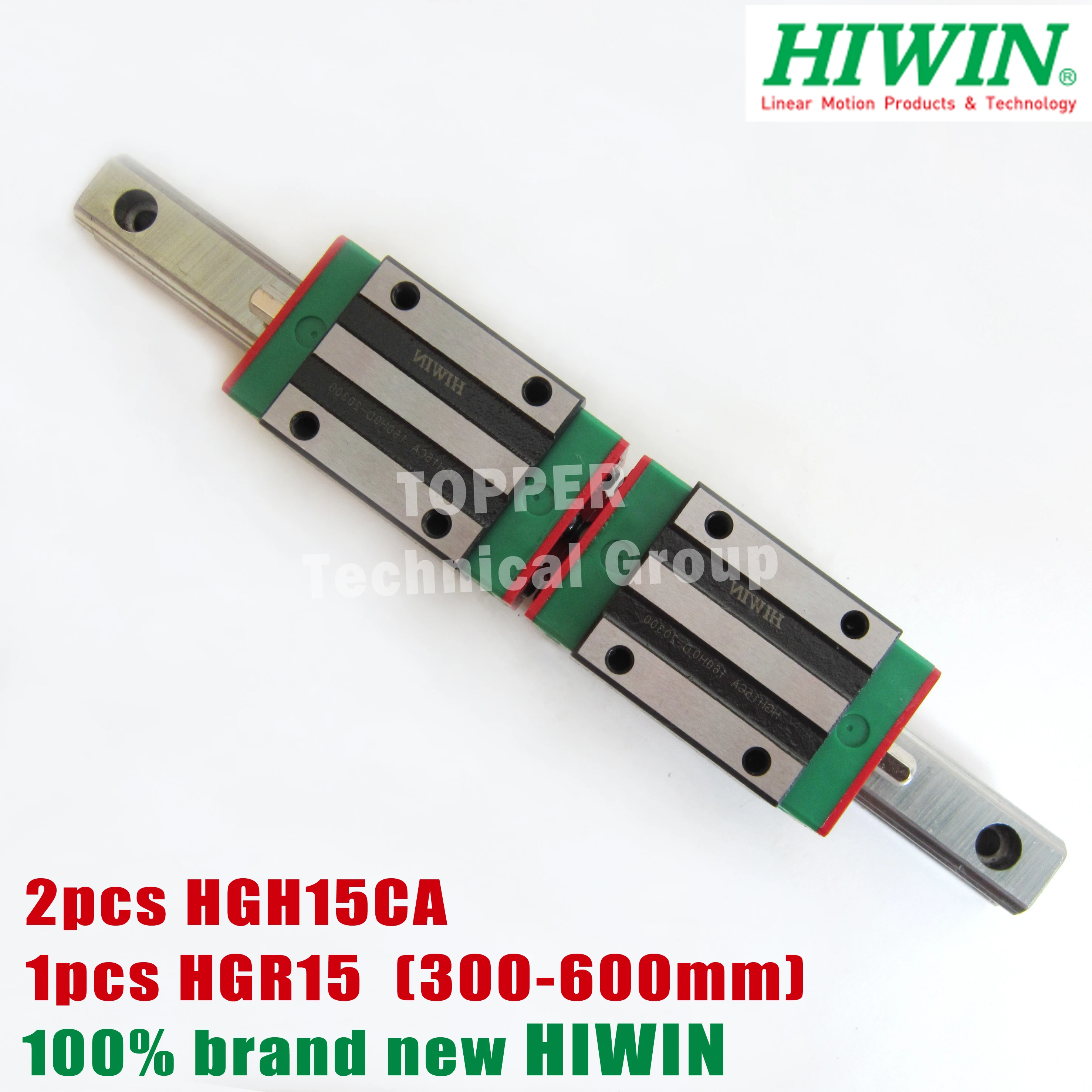 HIWIN 선형 가이드 HGR15 300/350/400/450mm 레일 1 pcs 2 pcs HGH15CA 좁은 유형 캐리지 HGH15