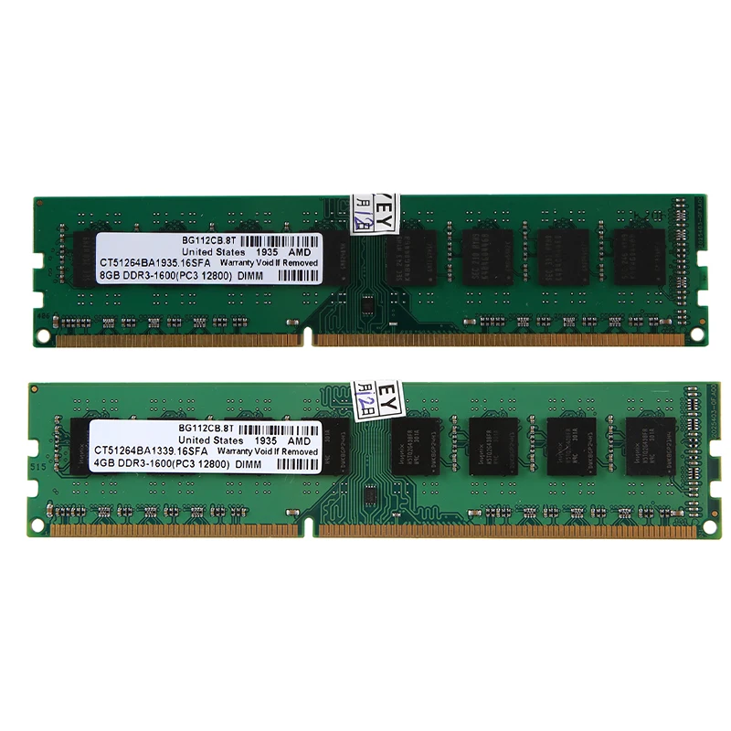 DDR3 memoria Ram PC3-12800 1600MHz 1,5 V 240 pines escritorio DIMM para AMD